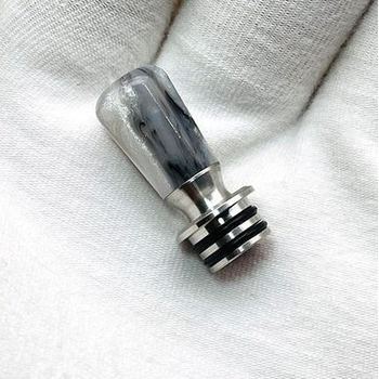 #74 DSX Acryl MTL Drip tip 510 Steel|Grey
